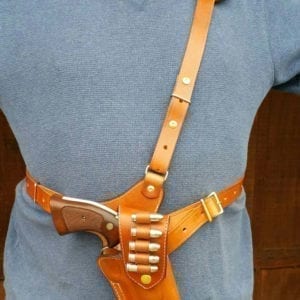 Crossdraw Single Shoulder Rig with bullet loops