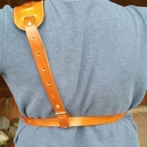 Crossdraw Single Shoulder Rig with bullet loops back