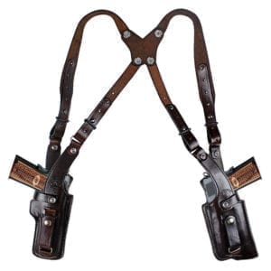 Double Gun Shoulder Rig, Military & Law Enforcement Shoulder Holster for light and laser system back